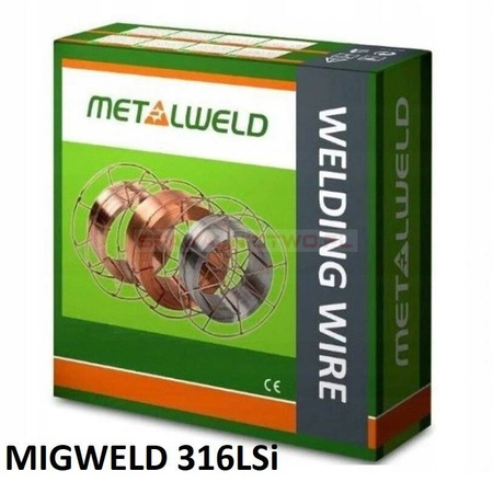 Drut wysokostopowy METALWELD MIGWELD 316LSi, 1.0 mm