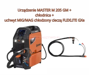 Urządzenie KEMPPI MASTER M 205 GM z chłodnicą + uchwyt MIG/MAG chłodzony cieczą FLEXLITE GXe