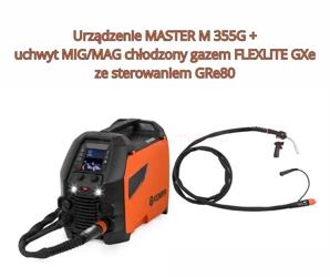 Urządzenie KEMPPI MASTER M 355 G + uchwyt MIG/MAG chłodzony gazem FLEXLITE GXe ze sterowaniem zdalnym GRe80