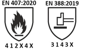 8121 PSW SUPER Rękawice spawalnicze, dwoina bydlęca, rozmiar 10"