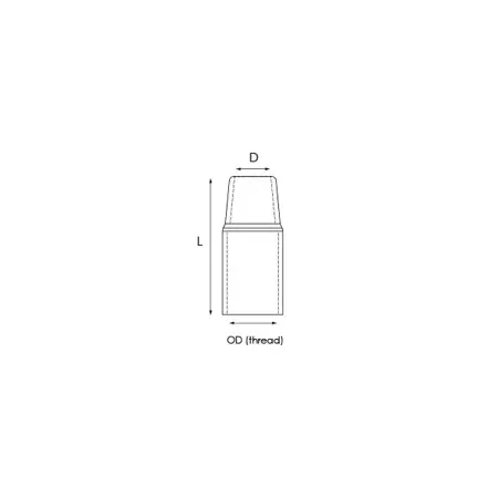 Dysza gazowa KEMPPI GF-303 GX-203/205/303/305, L 60 mm, OD 22 mm, D 15 mm